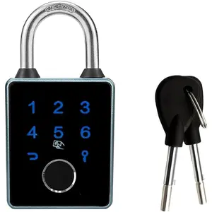 Combination Padlock,Bluetooth Padlock, Mobile APP, Padlock, Touchscreen,Resistant, Suitable for Gym,,Warehouse, Sports,Suitcase, Bike, School, Fence and