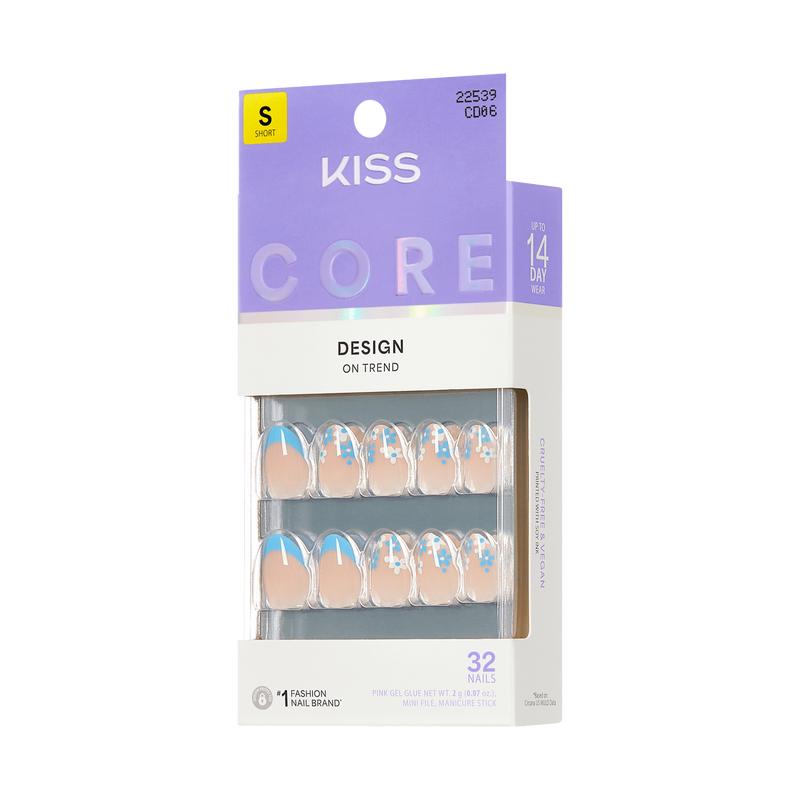KISS CORE Design Press On Glue Nails - Tune