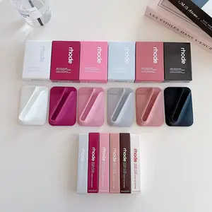 Fashion Rhode MagSafe Lip Case for iPhone Pro Max Series Soft Silicone Shockproof Phone Case with Built-in Lip Gloss Holder Aesthetic Design