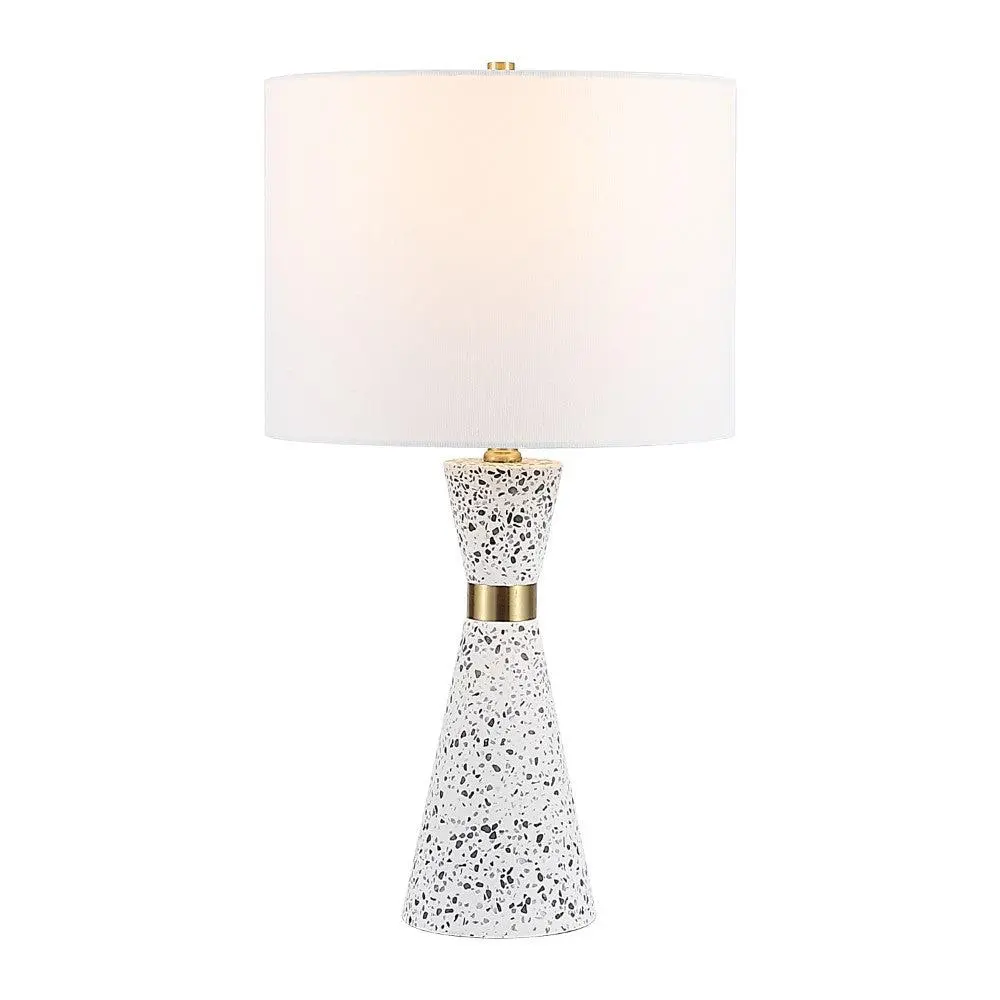 Artezza 24" Art Deco Contemporary Hourglass Terrazzo/Iron LED Table Lamp Artezza 24" Art Deco Contemporary Hourglass Terrazzo/Iron LED Table Lamp