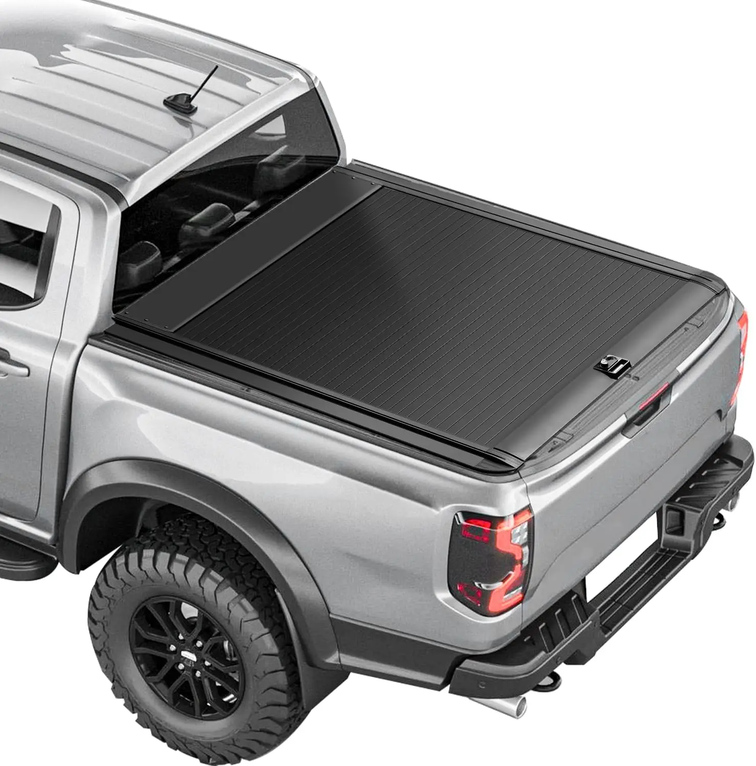Retractable Truck Bed Tonneau Cover Compatible with 2019-2026 Ranger (5'/60'') Retractable Hard Truck Bed Cover Password Lock