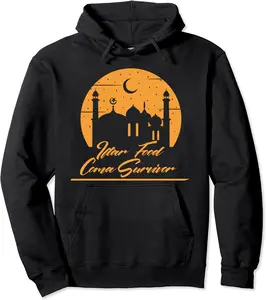 Iftar Food Coma Survivor I Fun Fasting Ramadan Islam Muslim Pullover Hoodie - Jacobjbt Shop 67B0BQ3ZGQCQ