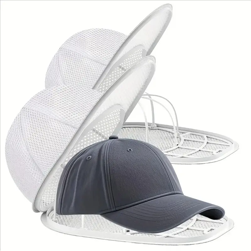 Hat Washer Cage Hat Cleaner for Baseball Caps Fit for Adults and Kids Hats, White Laundry Tool Household Items Cleaning Home Goods Net Wash Bags Hat Maintenance Hat Care