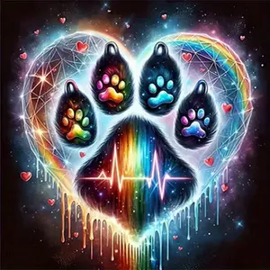 DIY 5D Diamond Painting Kit Diamond Art Tools Claw Print Theme Full Drill Mosaic Craft, Home Wall Decor Gift, Model Xinghao z105