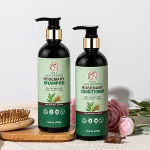 Rosemary Hair Growth Shampoo and Conditioner - 100% Natural, Paraben Free, Cruelty Free, No Sulfates