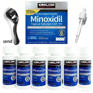 Kirkland Beard Growth & Hair Loss Prevention Kit - Minoxidil Formula with Dropper & Derma Roller