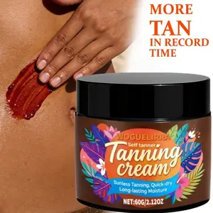 1pc Full Body Self Tanner Tan Gel Set, Tanning Cream, Instant Sunless Tanning, Moisturizing Formula, Brightening Gel, Radiant, Long-Lasting, No Irritation, Summer & All Year Use