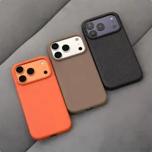 Leather Texture Protective iPhone Case – Soft TPU Shockproof Slim Fit Cover