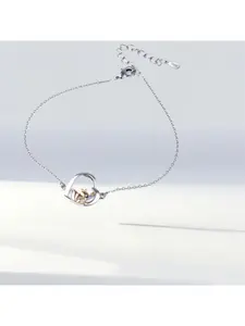 925 Silver Hot Selling Jewelry Heart Pendant Hand Jewelry Cute Fox Bracelet Female