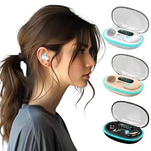 Wireless earphones, comfortable micro-invisible Bluetooth earbuds, mini long-lasting high-definition in-ear sleep earphones, suitable for swimming, sleeping, exercising, gaming, and summer gifts. all-day use Invisible Wireless  minibluetooth  headphone