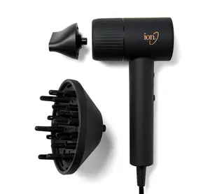 ion Luxe Turbosonic Hair Dryer, 2 heat & speed settings, Supersonic motor, 9 ft Cord, 1600W