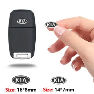Kia Car Remote Key Emblem Sticker, Car Key Radio Button Sticker Accessory, Automotive Decal for Kia Vehicles, Easy Installation