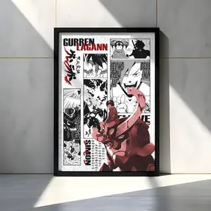 Gurren Lagann - Simon - Curated Panel Art