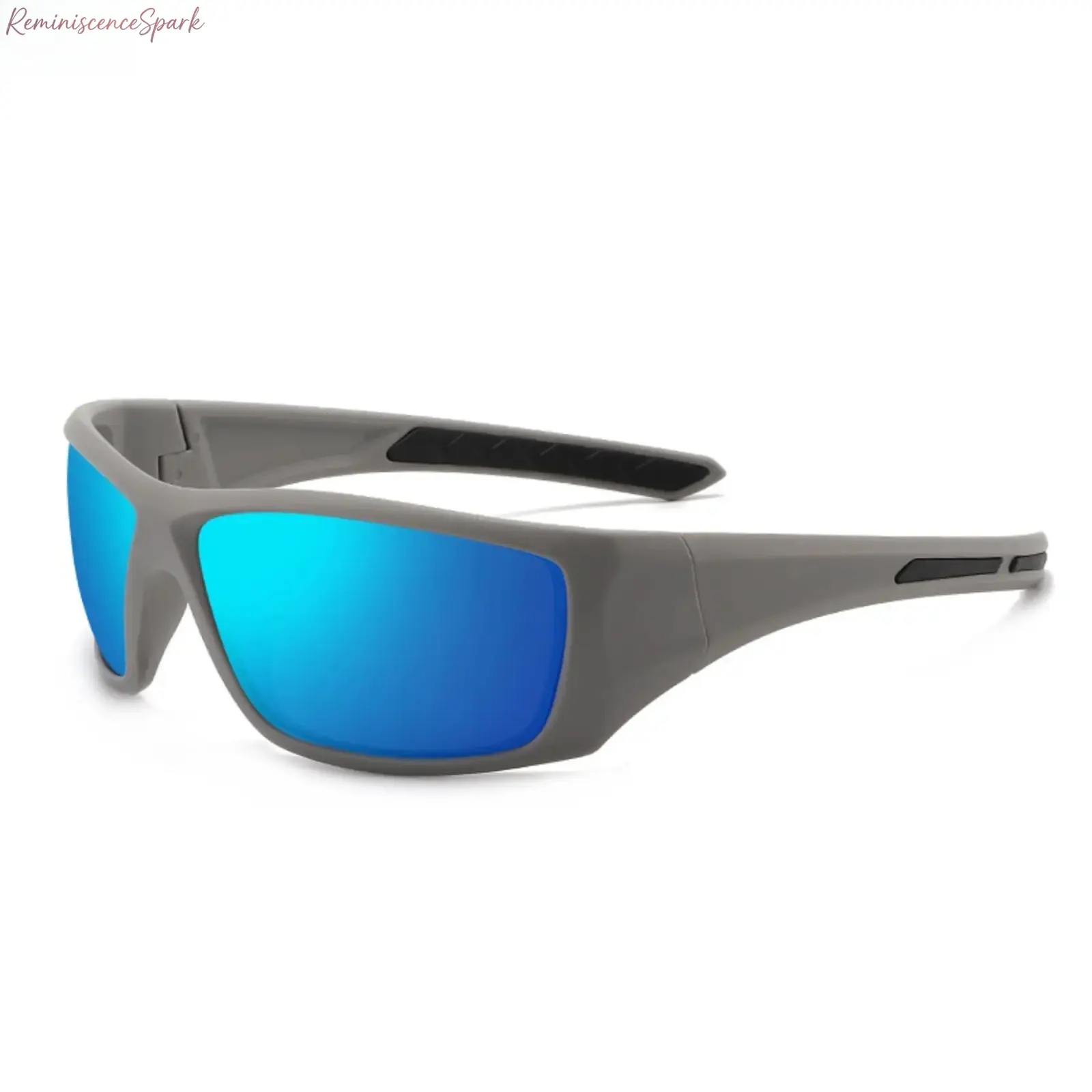 Male Polarized Sport Wrap Sunglasses - Anti-Glare Lens, UV400 Protection, Ultra-Lightweight, Snug Fit, Windproof Outdoor Eyewear for Driving/OOTD All-Day Wear