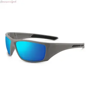 Polarized Sport Wrap Sunglasses for Men, Anti-Glare UV400 Protective Eyewear, Ultra Lightweight Design for All-Day Wear, Perfect for Driving, Fishing, Cycling and Outdoor Sports Activities