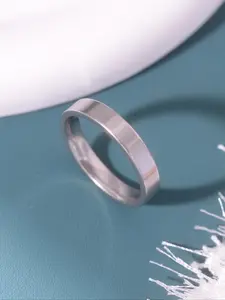 1 stainless steel plain ring universal fashion ring for men and women Stackable rings