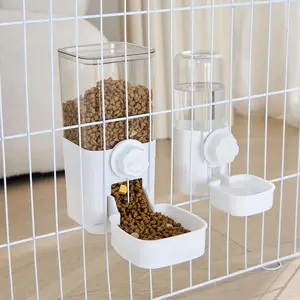 Pet Automatic Feeder, Automatic Water Feeder, 1/2 Counts Large Capacity Hanging Pet Feeder/Drinker, Hanging Pet Bowl, Suitable for Rabbit, Cat, Dog, Guinea Pig