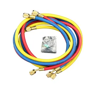 Appli Parts APMG-H60630 60 in Long 1/4 in SAE Refrigerant Hoses for use with HVAC Manifold gauges, Multiple Refrigerant, rated 600-3000psi for Charging and Servicing Refrigeration systems