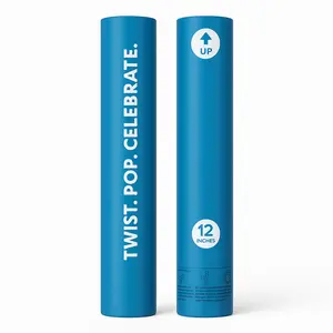 Blue Powder Popper Confetti Cannon - 12 Inches