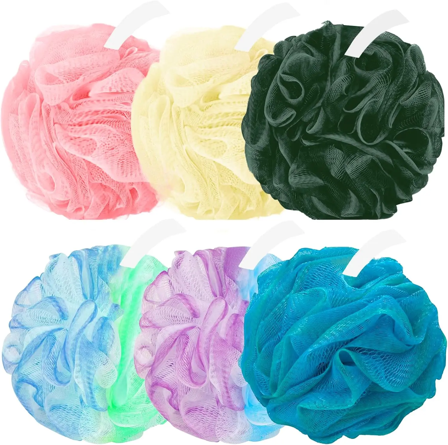 loofah,6 Pack Shower loofah loofah Sponge,Bath Sponge Body Scrubber for Women and Men
