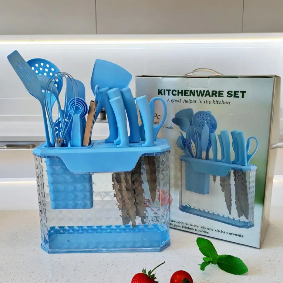 22-Piece Premium Kitchen Set blue