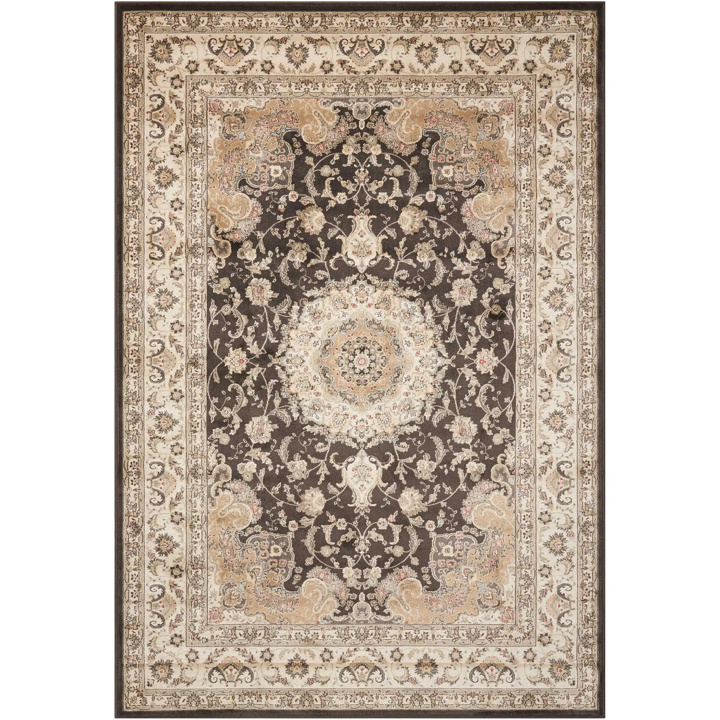 Nourison Home Ararat ARA02 Charcoal Traditional Power-loomed Rug