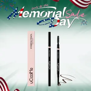 UCOOLME Smooth Machete Eyebrow Pencil - 1 Count Waterproof Brow Makeup Pen, Long-Lasting Tool for Women, All Skin Types, 24H Smudge-Proof, Easy Natural Brows Cosmetic Accessory