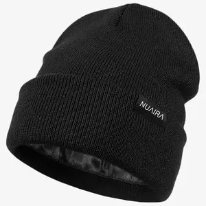 Luxury Satin Lined Winter Beanie Hat