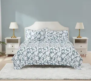 Truly Soft Printed Bow 4-Piece Queen Sheet Set