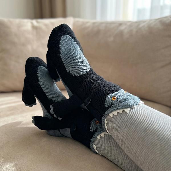 BOFFWAM Animal Knit Socks, Cute Plush Fuzzy Socks for Women Men, Novelty Animal Paw Socks, Soft Warm Cozy Slipper Socks, Cute Cartoon Socks, Funny Socks Gift for Teens Adults, Home Lounge Sleeping Socks, Kawaii Animal Socks