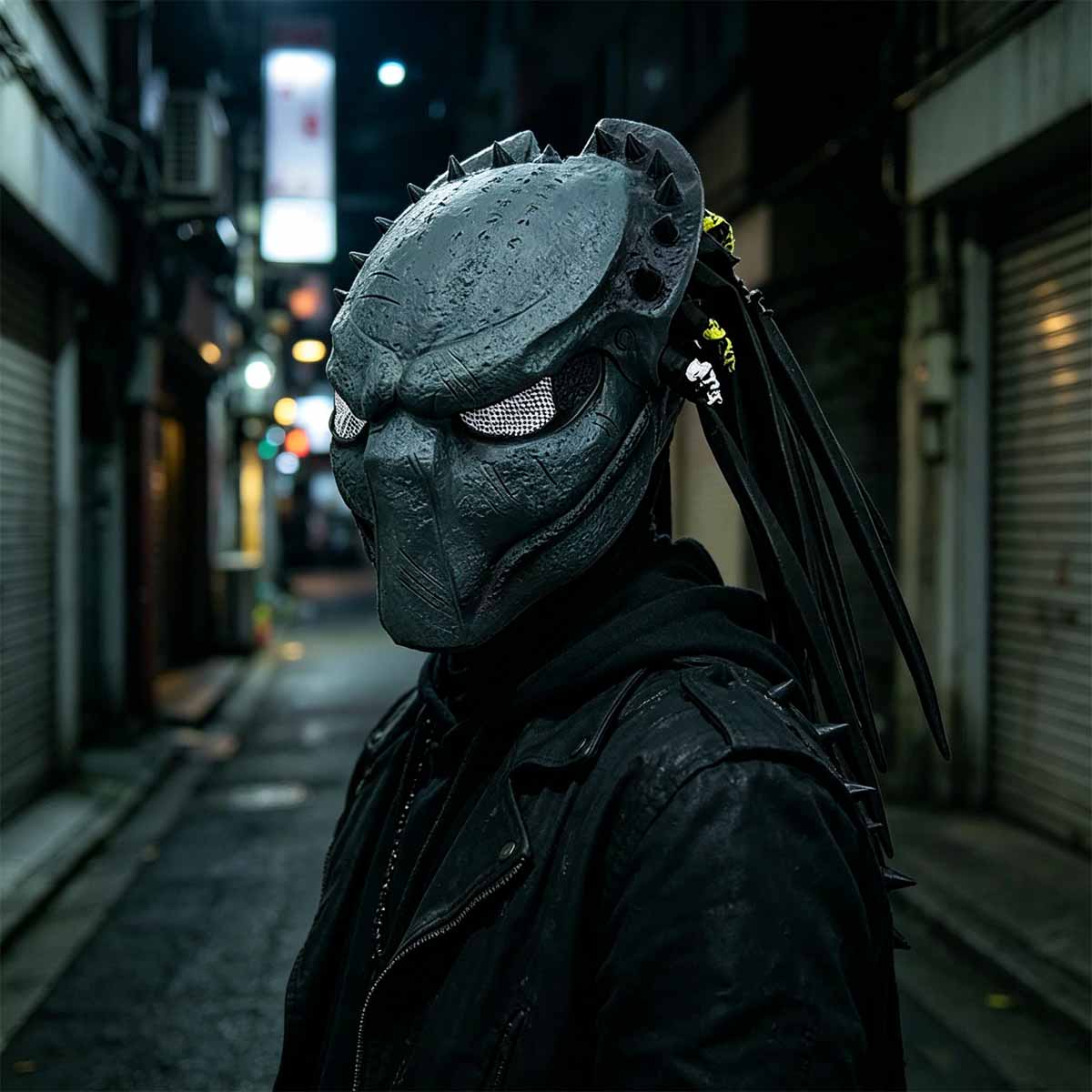 alien v Predator alien latex mask set, 3 unique AVP movie reproductions, realistic and fierce details, suitable for science fiction horror enthusiasts and cosplayers, Halloween haunted house movie theme party props for role-playing