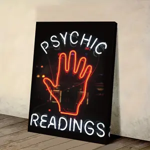 1 Piece/1 Piece Psychic Interpretation Meditation Wall Decoration - Past Life Retrospective Canvas Poster with Frame, Suitable for Office Decoration, Meditation Room and Unique Spiritual Gift, Suitable for Psychics, Interpreters, 2D Graphic Design