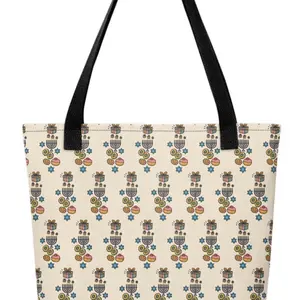 Dreidel Drip Hanukkah Tote Bag with Festive Menorah and Star of David Design for Hanukkah Celebrations