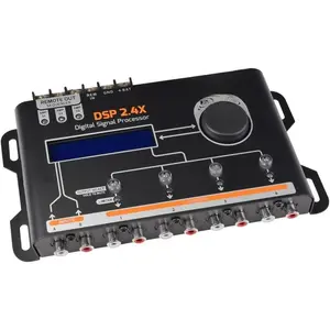 DSP 2.4X Digital Crossover and Equalizer 4  Full Digital Signal  Processor DSP with Sequencer Remote Relay