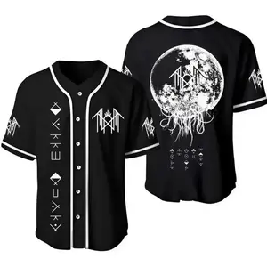 Sleep Token Baseball Jersey Music Fan Graphic Button Up Shirt Comfortable Streetwear Jersey for Fans