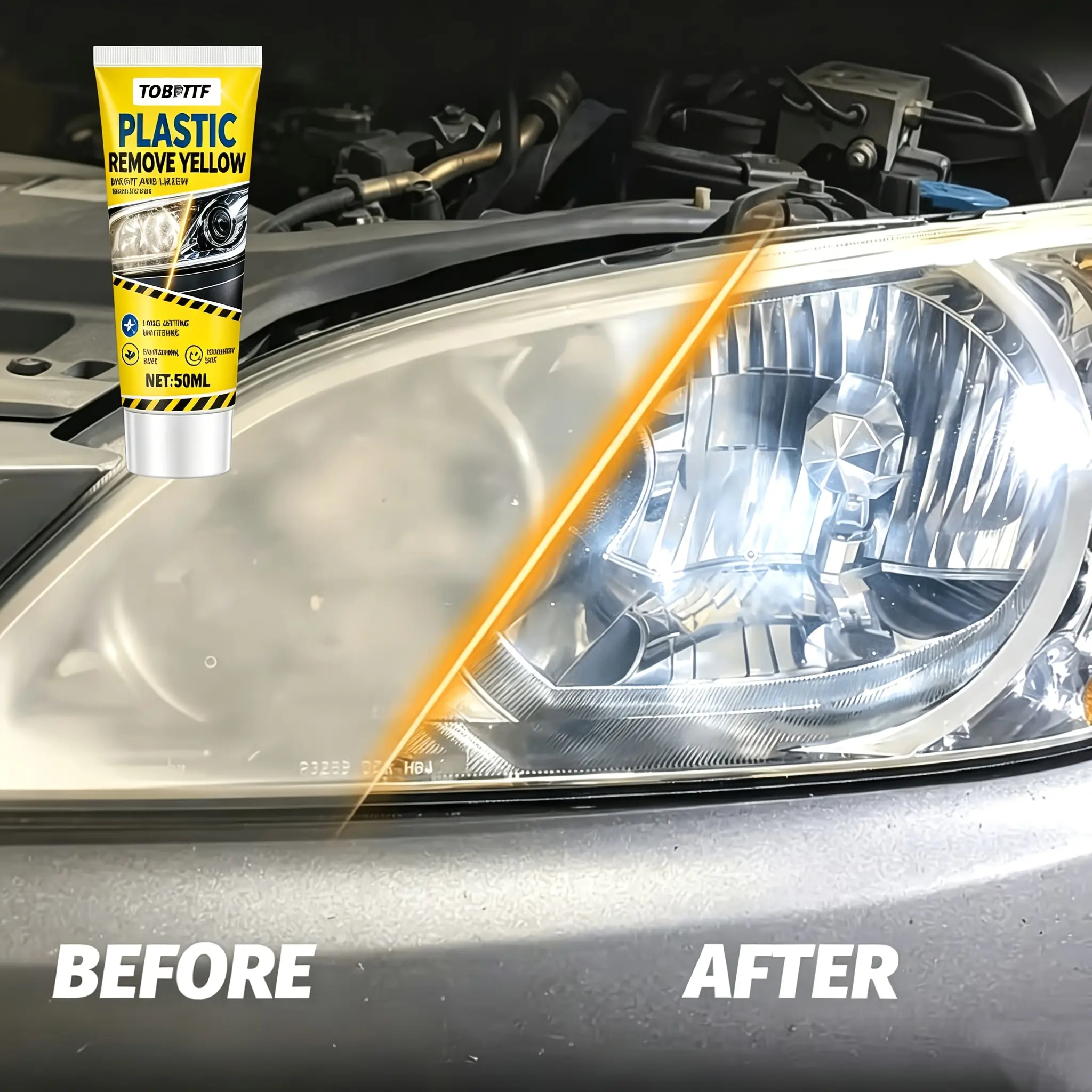 Stainless Steel Polishing And Cleaning Paste, Used for Headlight Repair And Refurbishment, Including Headlight Refurbishment Tools, Headlight Repair Kits | Elegant Headlights | Durable Headlights, Headlight Repair Kits