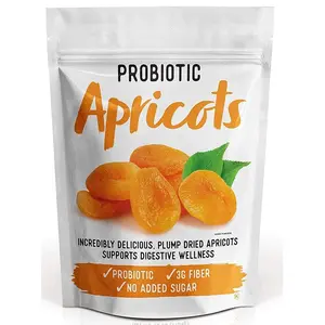 Nature's Garden Probiotic Apricots - Dried Fruit, Plump Dried, Gluten-Free, Dairy-Free, Vegan – Bulk 40 Oz Bag (Pack of 1)