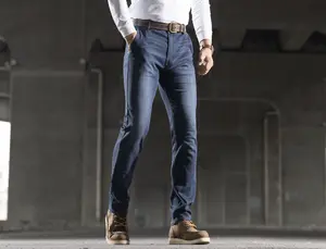 Men's Slim-Fit Jeans, Lamina Pants  Lycra Dual-Core Durable, and Stretchy for Casual Wear and Daily Commuting