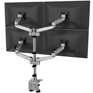 Full Motion Quad Monitor Desk Mount