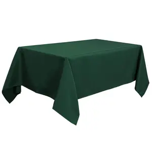 PiccoCasa Rectangle Tablecloth - Wrinkle Green Table Cloths, Dining Table Cover 60x104 Inches