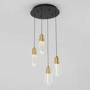 Champagne Globe 4-light LED pendant Champagne Globe 4-light LED pendant