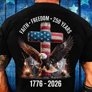 DTF Transfers Faith Freedom 250 years when you order 7 Prints in our shop you get 1 Free