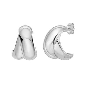 Puffed Crossover C-Hoops