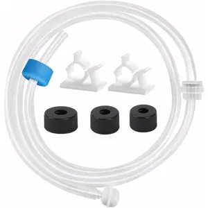Sink Soap Dispenser Extension Tube Kit with Upgraded Check Valve,  " Under Counter Soap Dispenser Tube for Kitchen Sink,  Suction, No  Refilling  Bottle