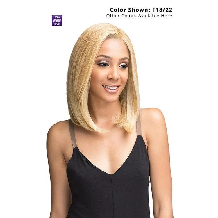 Bobbi Boss Escara Athena Glueless Straight Synthetic Lace Front Wig, B360 Synthetic Wigs, Glueless Straight Wigs