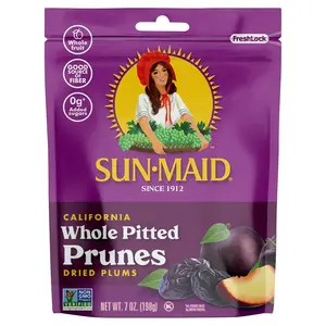 Pitted Prunes, Non-GMO, 100% Fruit, No Sugar added, 7 oz (Pack of 1)