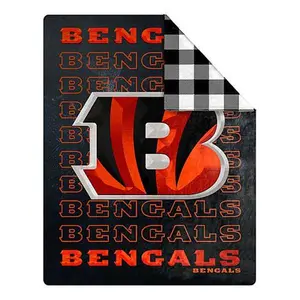 Football Fan Shop Officially Licensed NFL 60" x 70" Bevel Throw - Bengals