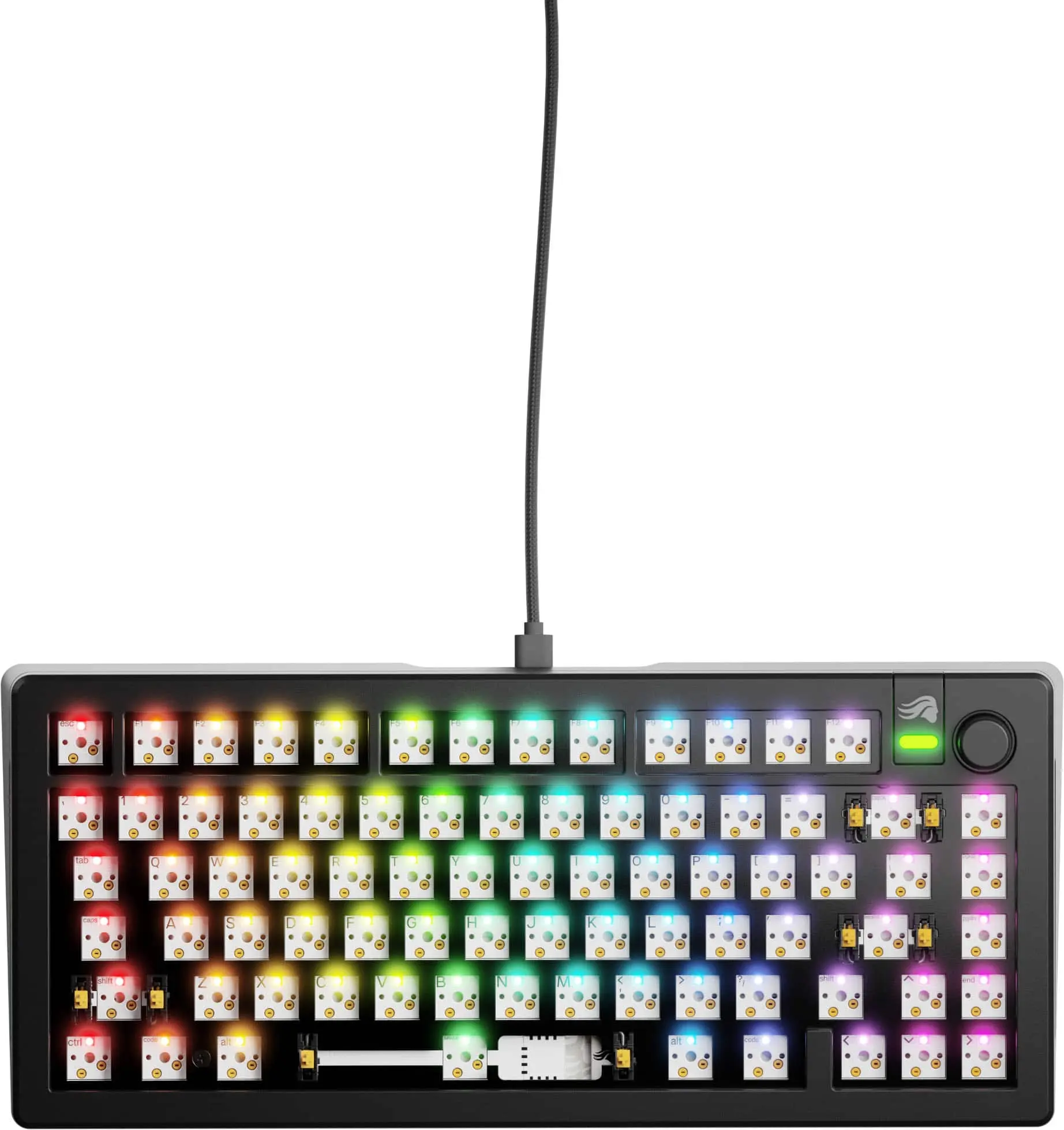 GMMK 3 75% Barebones Wired Mechanical Gaming Keyboard with Modular Gasket System