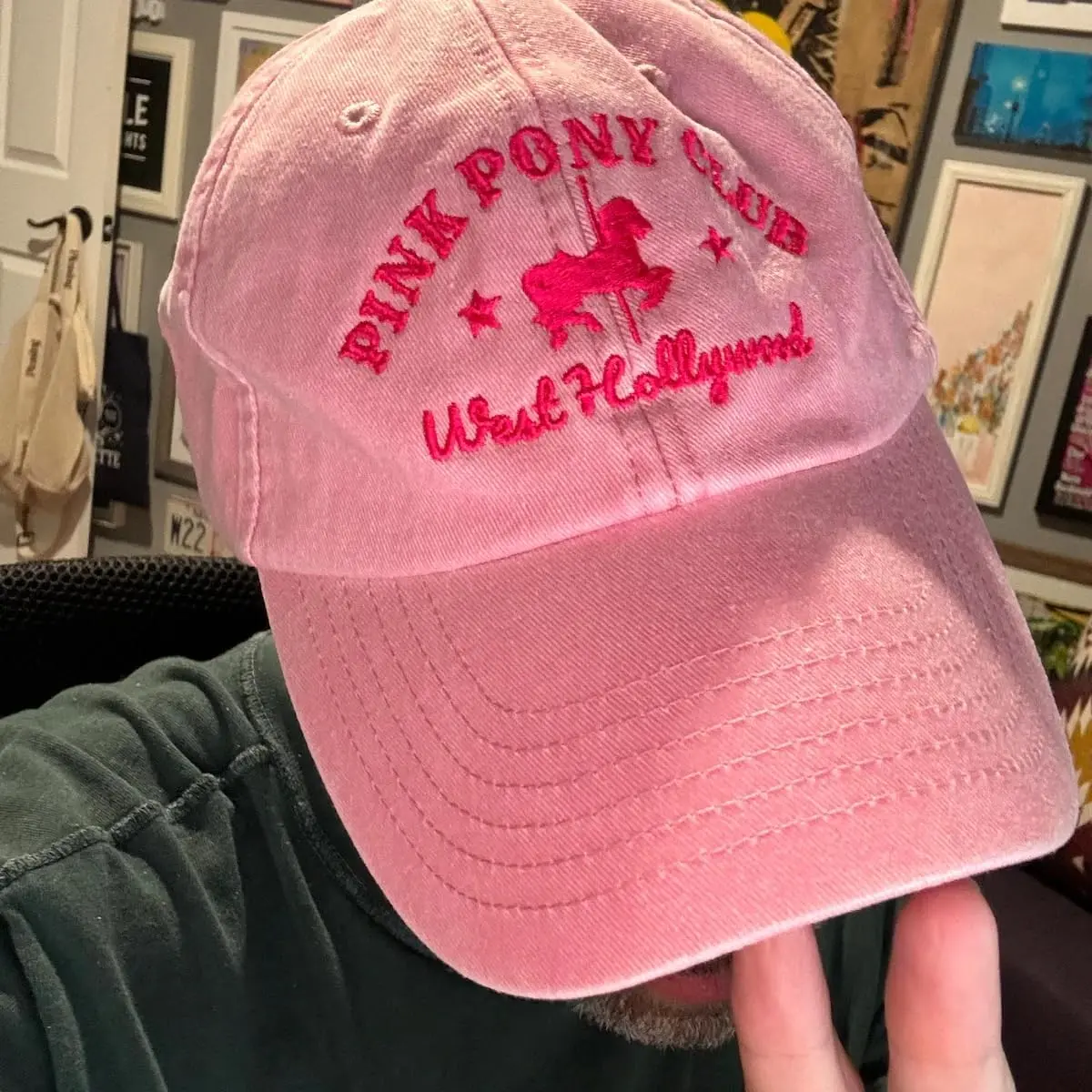 Pink Pony Club Embroidered Trucker Hat Women Baseball Cap Adjustable Cotton dad hat