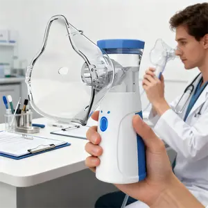 Nebulizer, Portable Nebulizer, Nebulizer Machine For Adults And Kids,For Breathing Problems, Nebulizer Masks And Adjustable Nebulization Rate Mesh Nebulizer With USB Power Cord handheld nebulizer portable humidifier respiratory